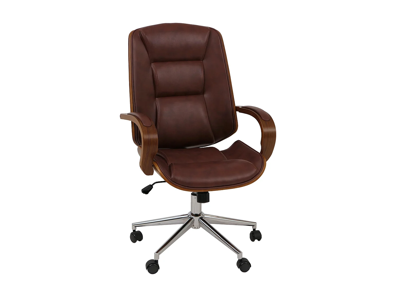 Chaise de bureau MCW-O83,  rouge-brun