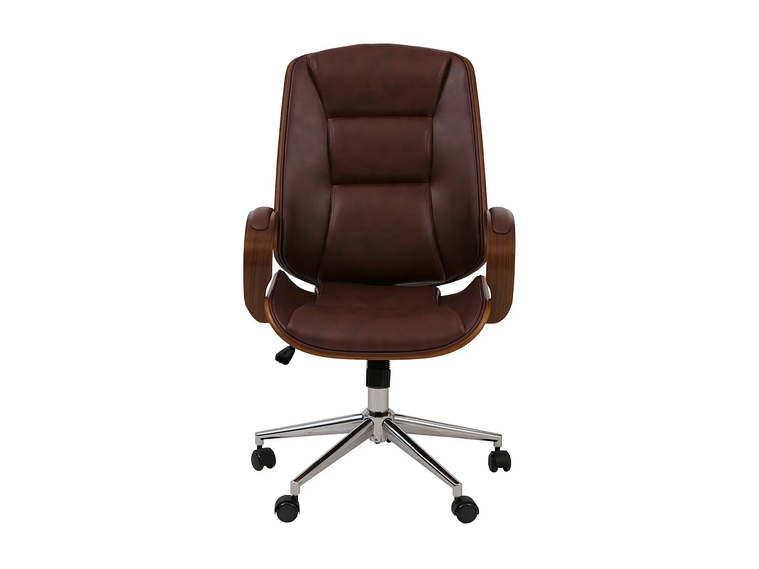 Chaise de bureau MCW-O83,  rouge-brun