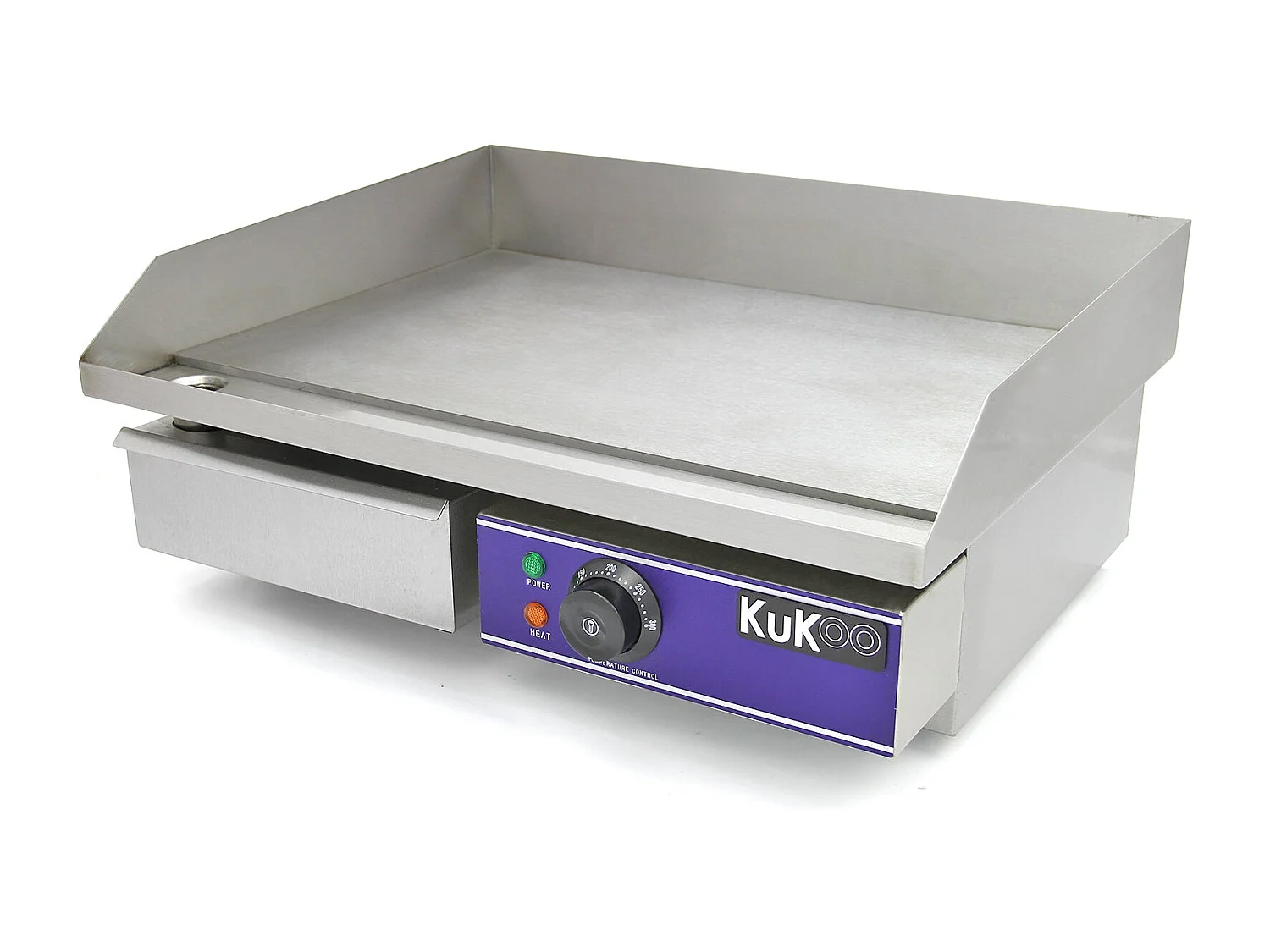 KuKoo Plaque de Cuisson Professionnelle Inox de 50cm