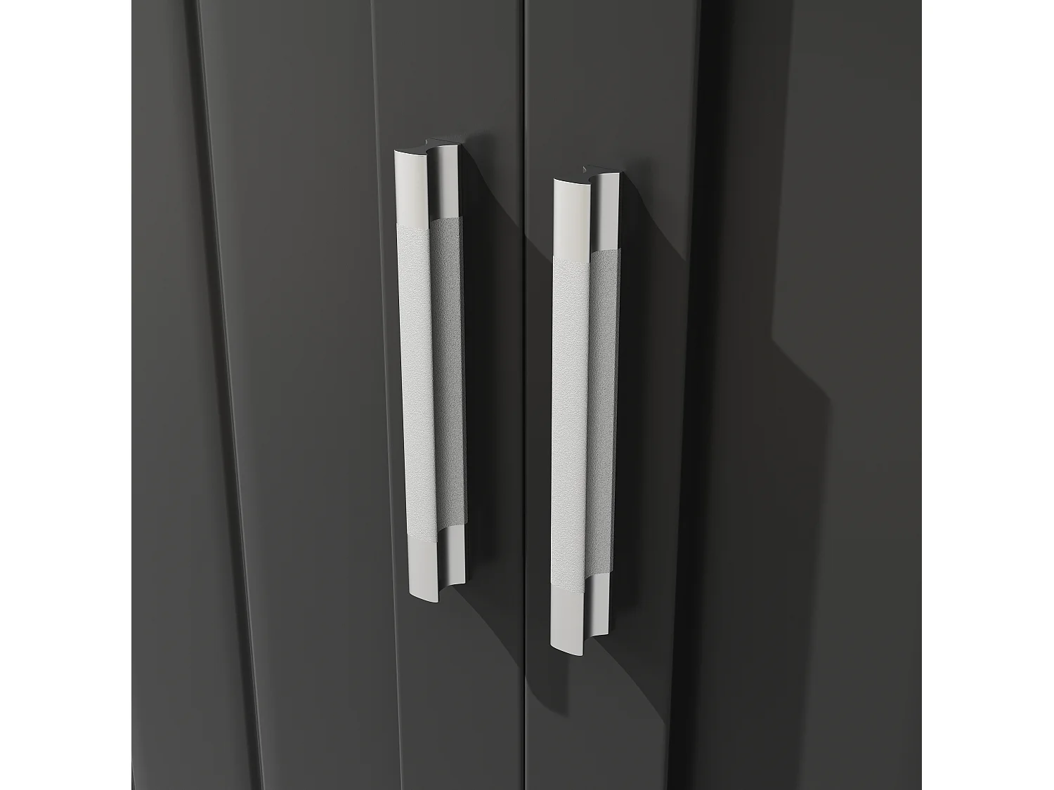 Meuble de rangement haut 104x40x180 cm, éclairage LED USB, portes vitrées, tiroir, MDF et métal noir