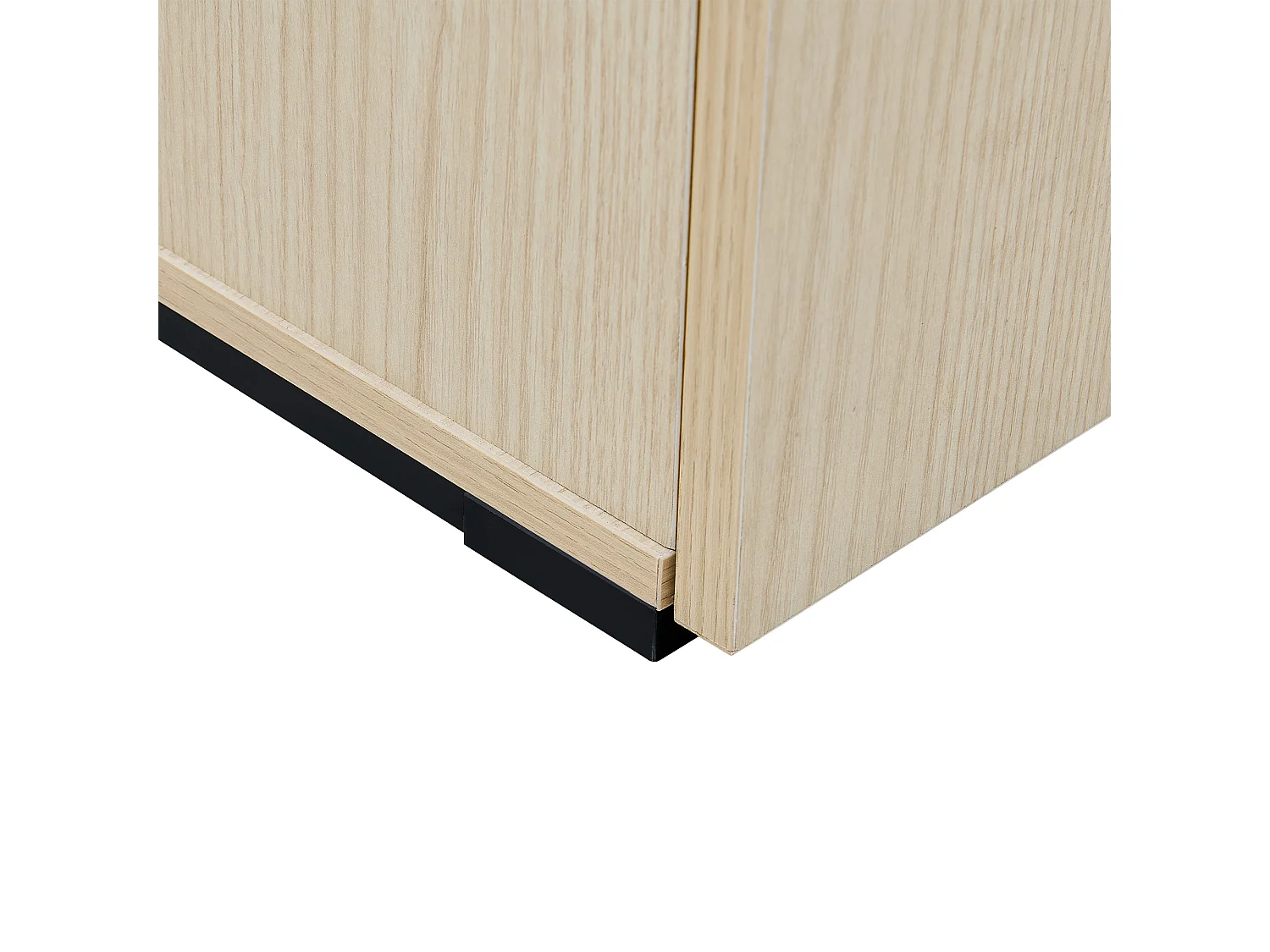 Kledingkast 61x35x179,5 cm met kast, schoenenplank en schoenenkruk. Gemaakt van MDF. Naturel. Geschikt voor woonkamer en hal.