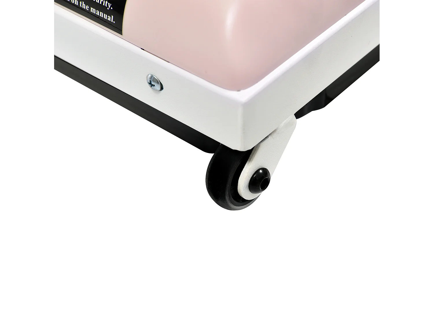 Tapis de Course 119.5x54x105 cm avec LED d'une télécommande et d'un haut-parleur Bluetooth rose pour salon et le bureau