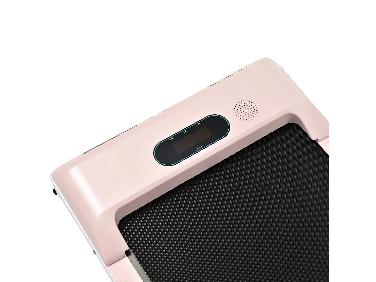 Roze loopband, 119,5x54x105 cm, met LED-verlichting, afstandsbediening en Bluetooth-luidspreker, voor woonkamer en kantoor