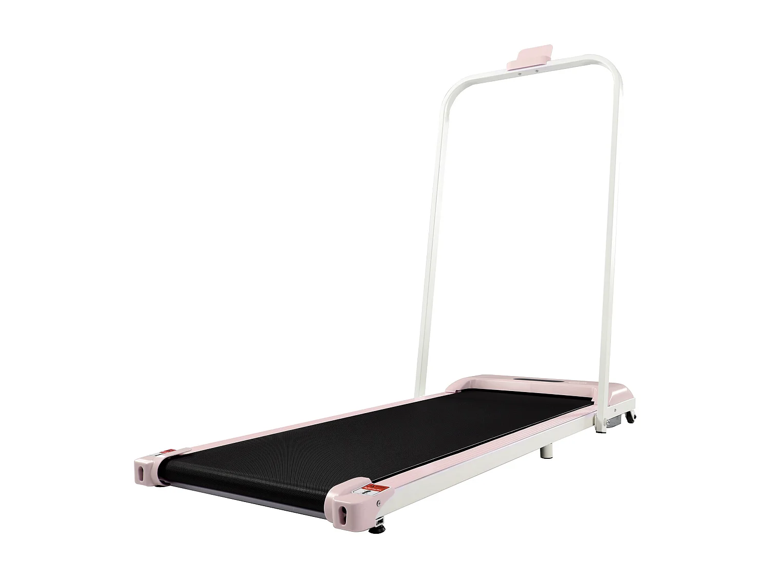 Roze loopband, 119,5x54x105 cm, met LED-verlichting, afstandsbediening en Bluetooth-luidspreker, voor woonkamer en kantoor