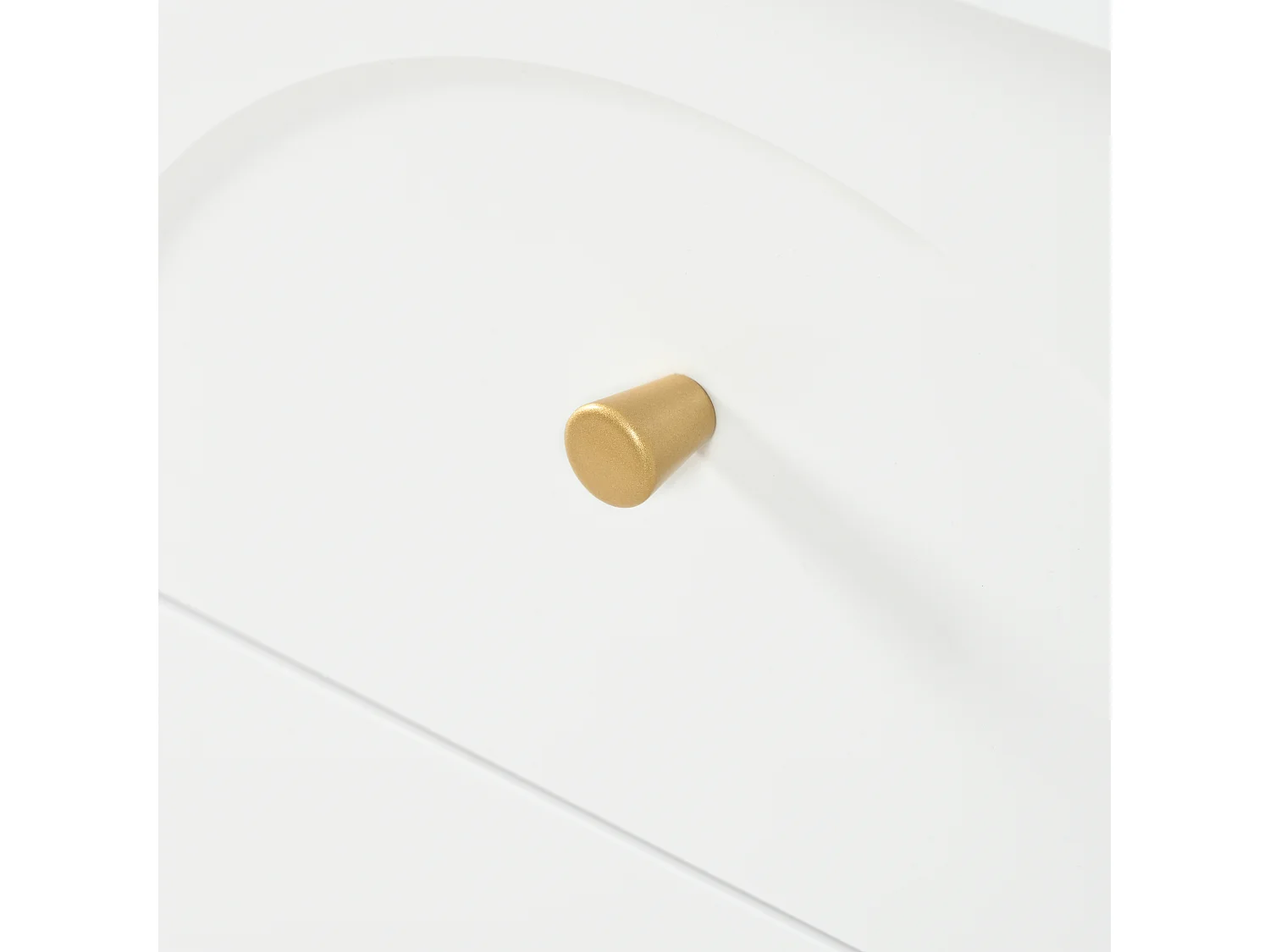 Coiffeuse 105x40x80 cm avec LED Sept tiroirs et étagères latérales ouvertes Bureau pliable Panneaux de particules en blanc pour Chambre