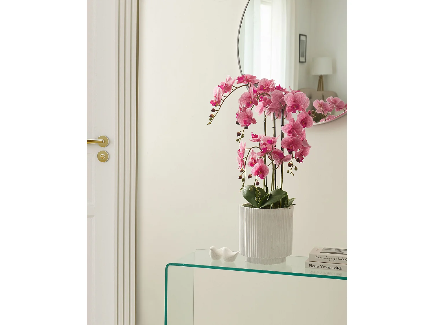 Plante artificielle ORCHID 65 cm Rose