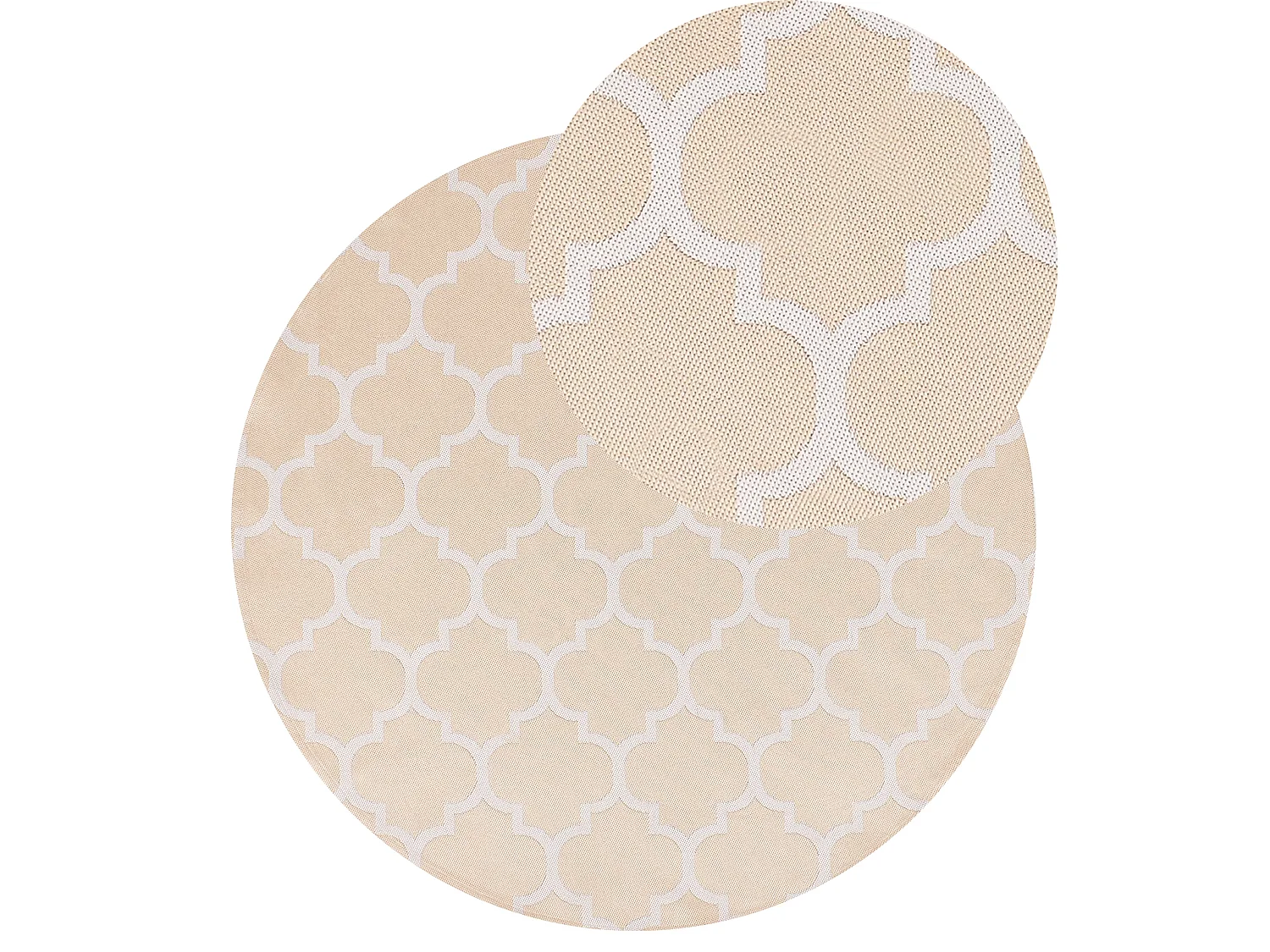 Outdoor Rug MOSORE Beige ø 120 cm
