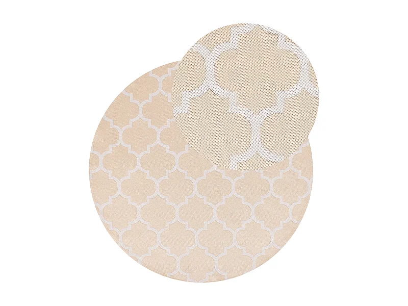 Alfombra de exterior MOSORE ø 120 cm Beige