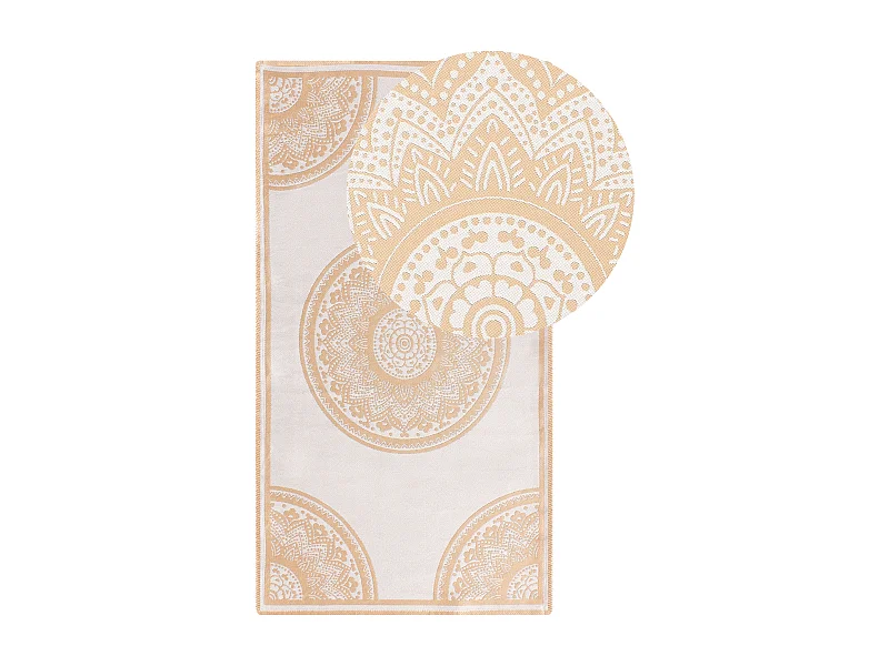 Tapis d\'extérieur HUBLI Beige 80 x 150 cm