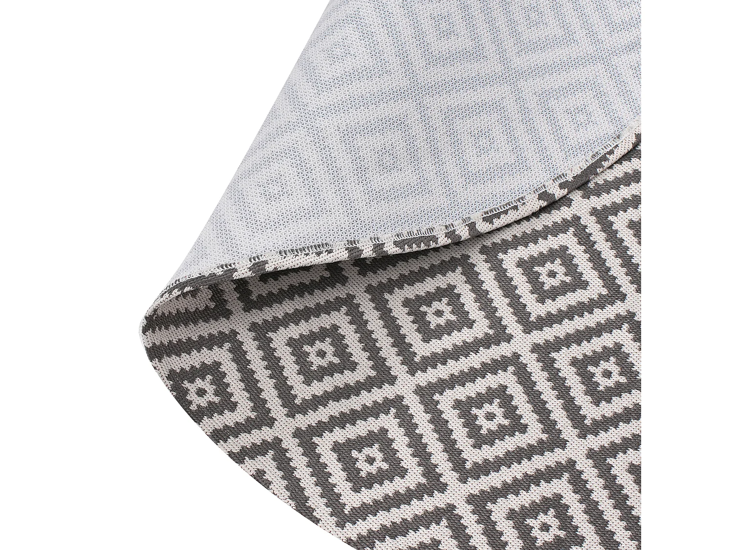 Outdoor Rug THRISSUR Grey ø 120 cm