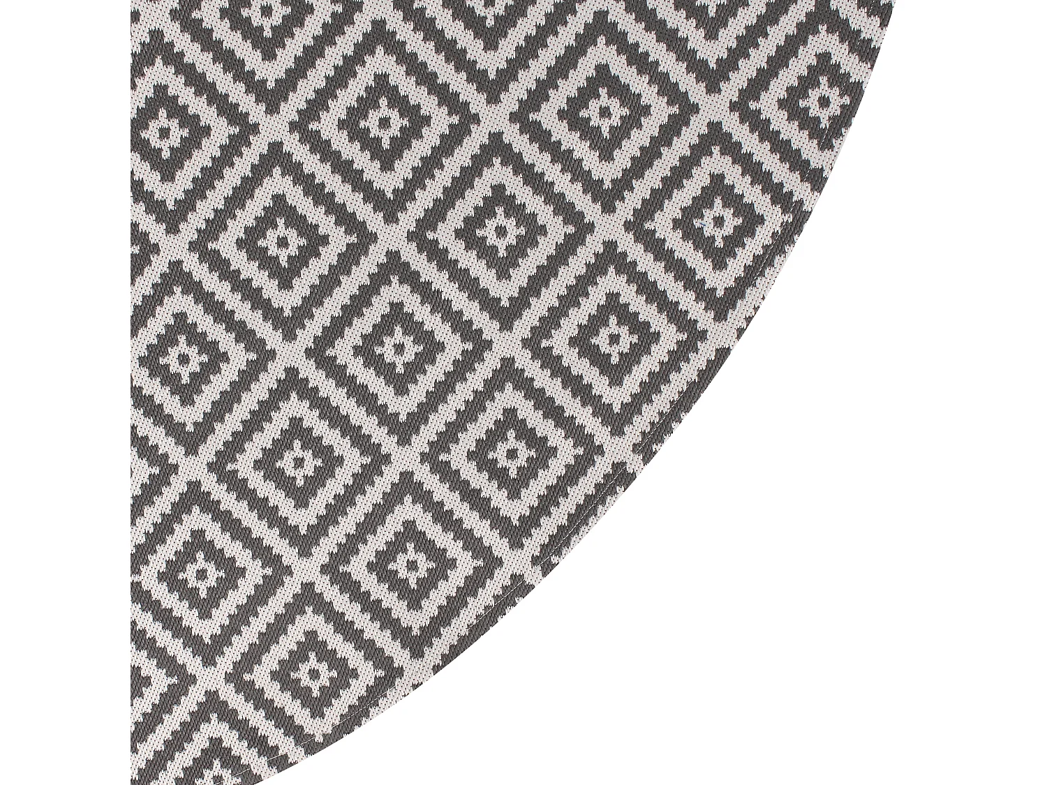 Outdoor Rug THRISSUR Grey ø 120 cm