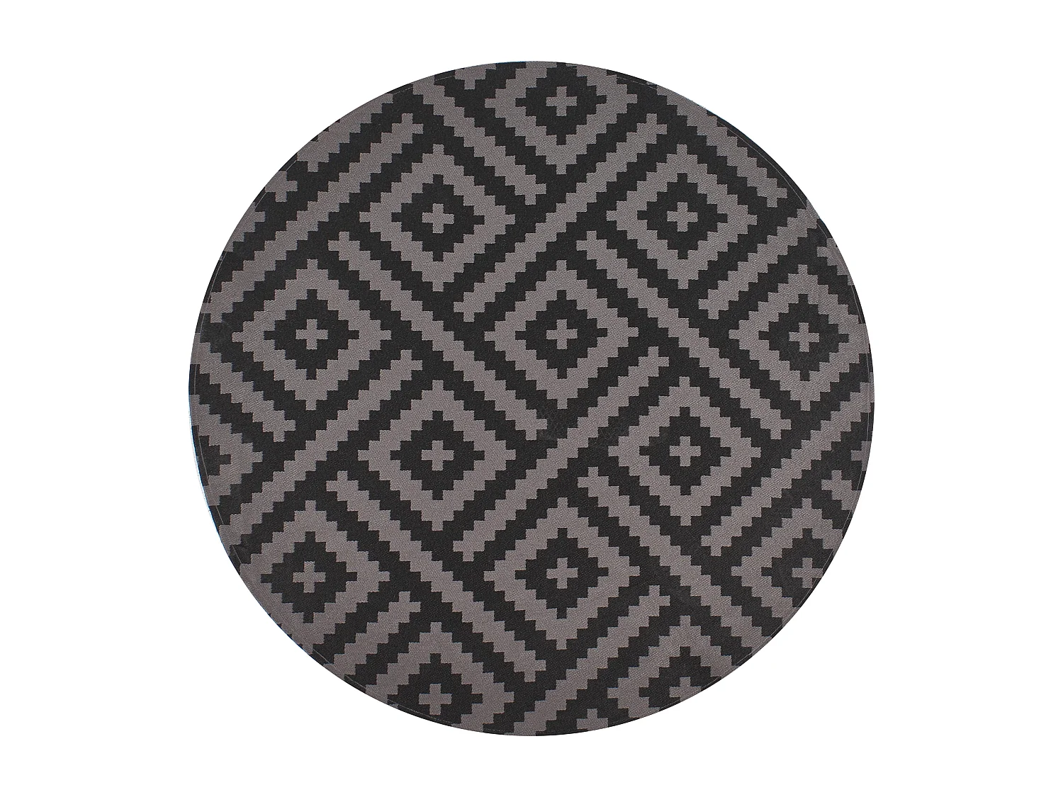 Tapis d'extérieur AJMER Noir ø 120 cm