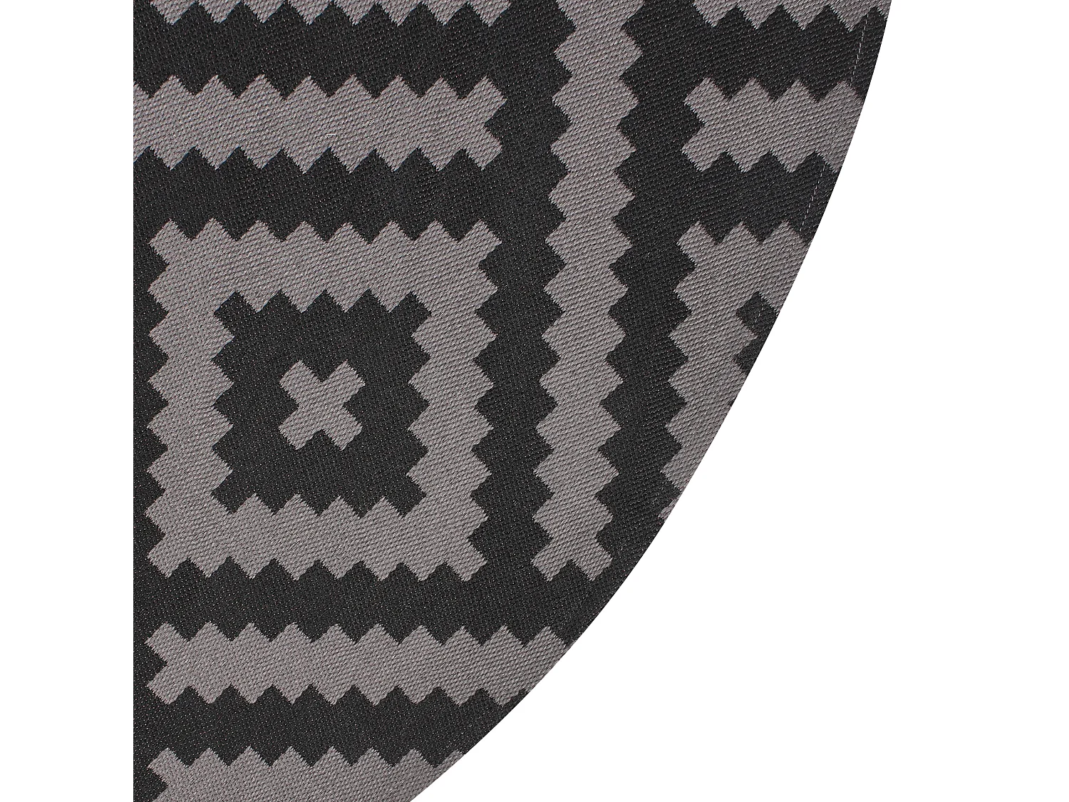 Tapis d'extérieur AJMER Noir ø 120 cm