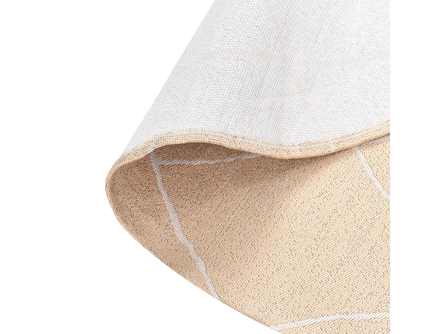 Tapis d'extérieur GWALIOR Beige ø 120 cm