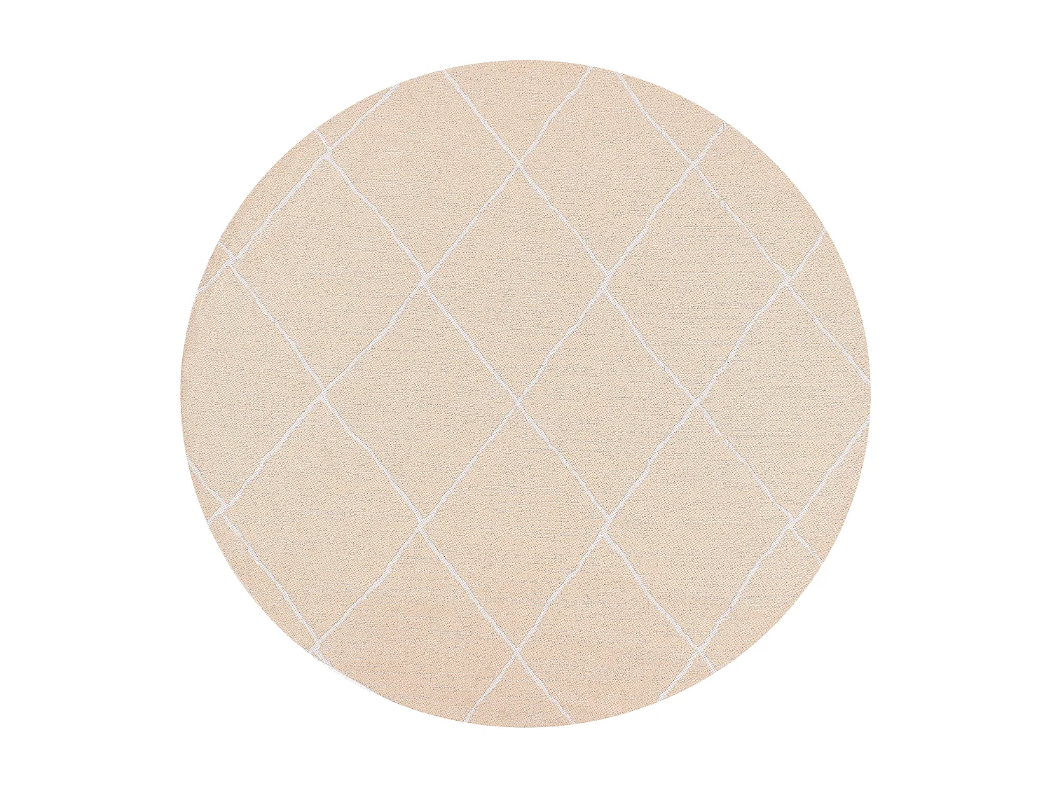 Tapis d'extérieur GWALIOR Beige ø 120 cm
