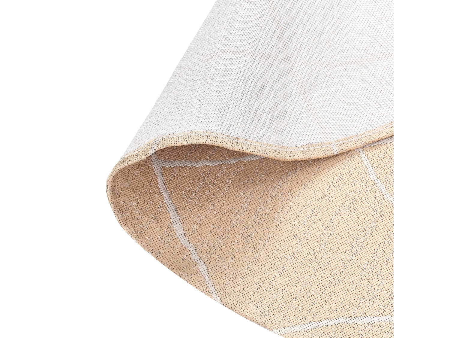 Tapis d'extérieur GWALIOR Beige ø 120 cm