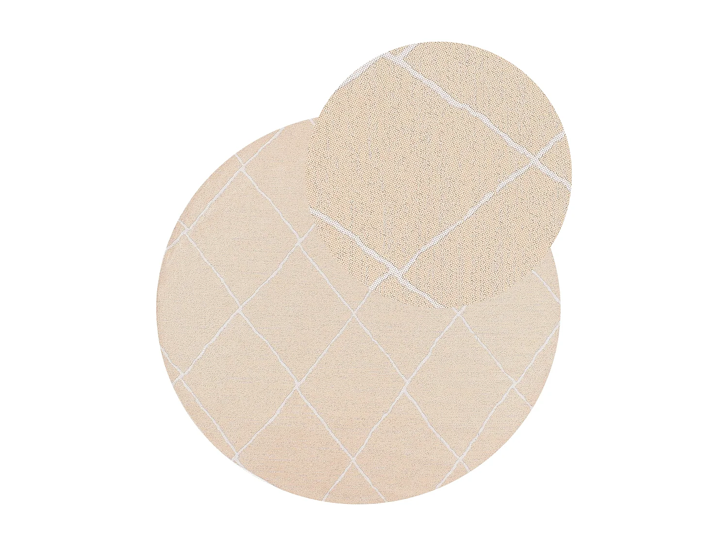 Tapis d'extérieur GWALIOR Beige ø 120 cm