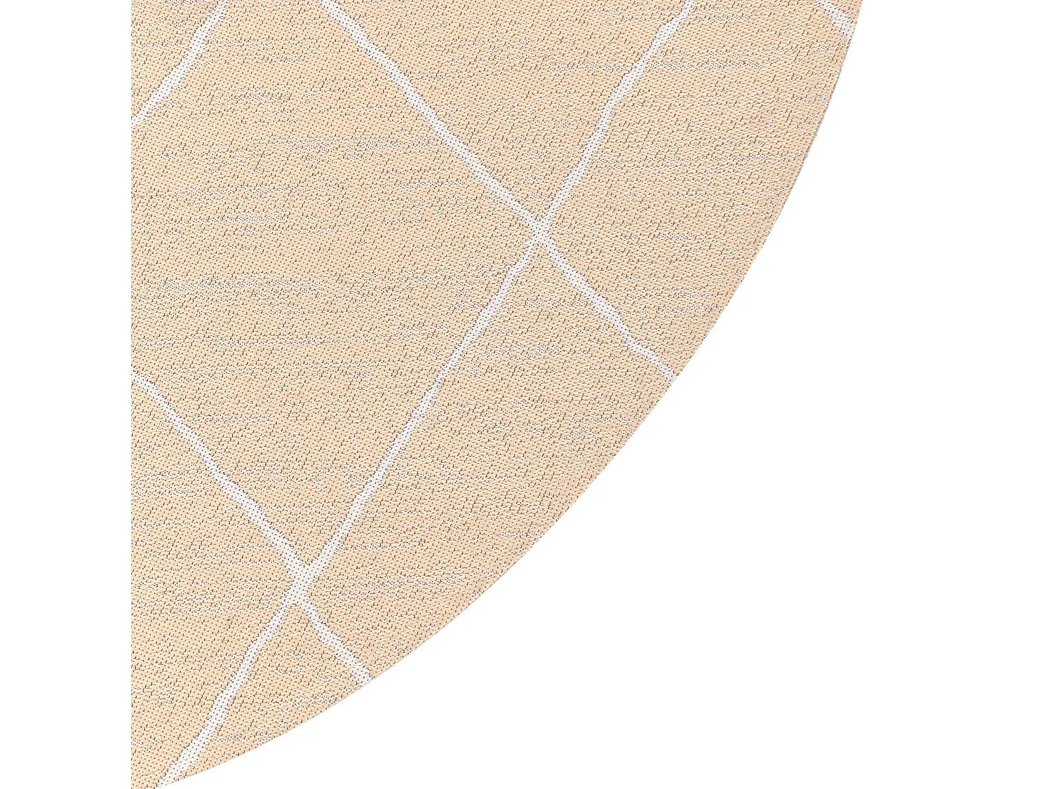 Outdoor Rug GWALIOR Beige ø 120 cm