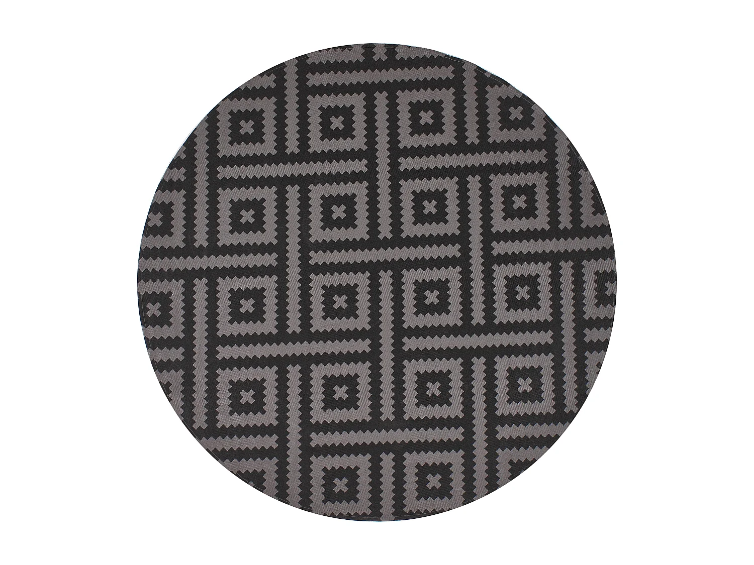 Tapis d'extérieur AJMER Noir ø 160 cm