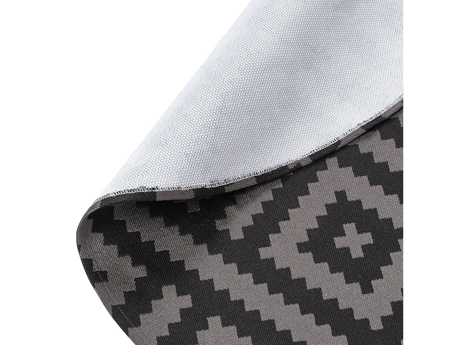 Tapis d'extérieur AJMER Noir ø 160 cm