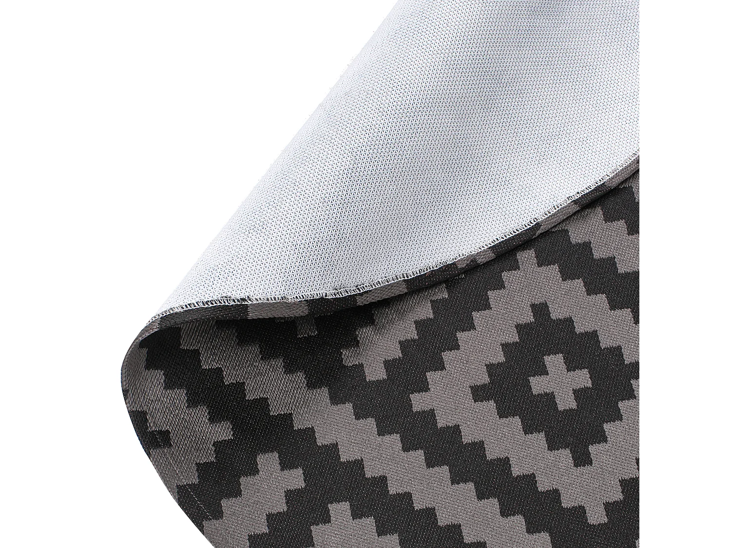 Tapis d'extérieur AJMER Noir ø 160 cm