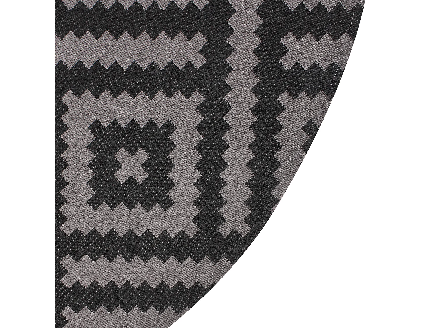 Outdoor Rug AJMER Black ø 160 cm
