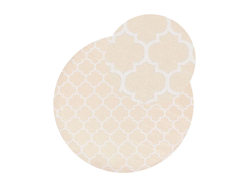 Tapis d\'extérieur MOSORE Beige ø 160 cm