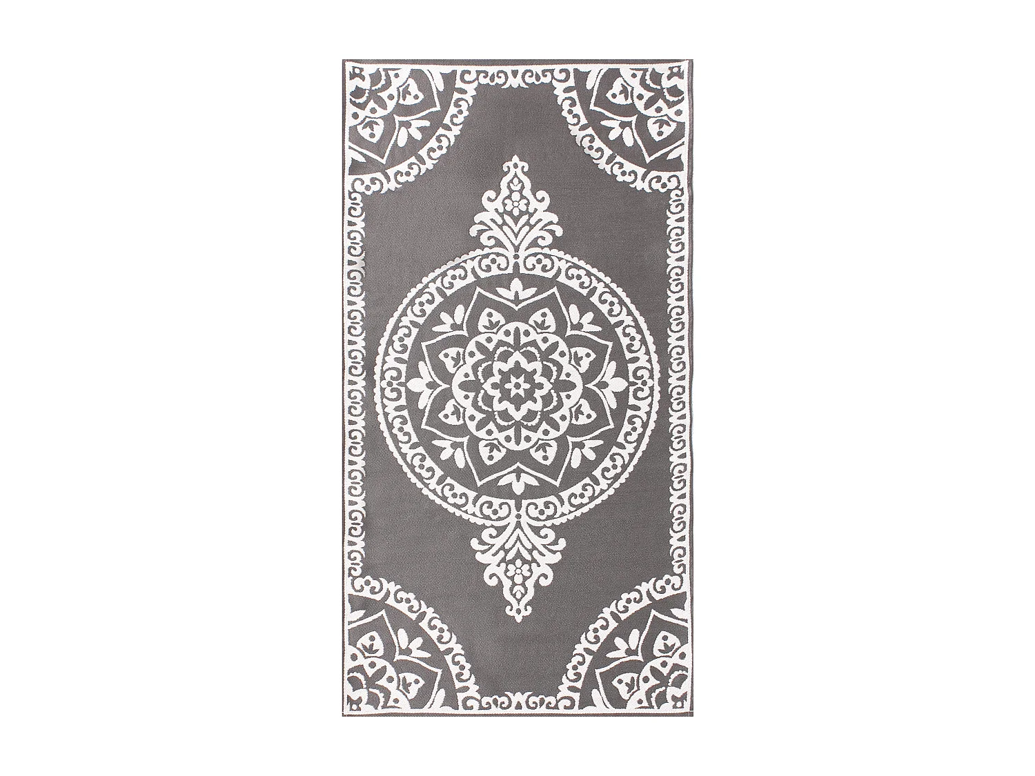 Tapis d'extérieur KOHIMA Gris 80 x 150 cm