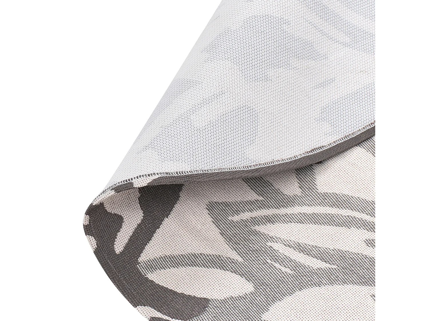 Outdoor Rug SOLAPUR Grey ø 120 cm