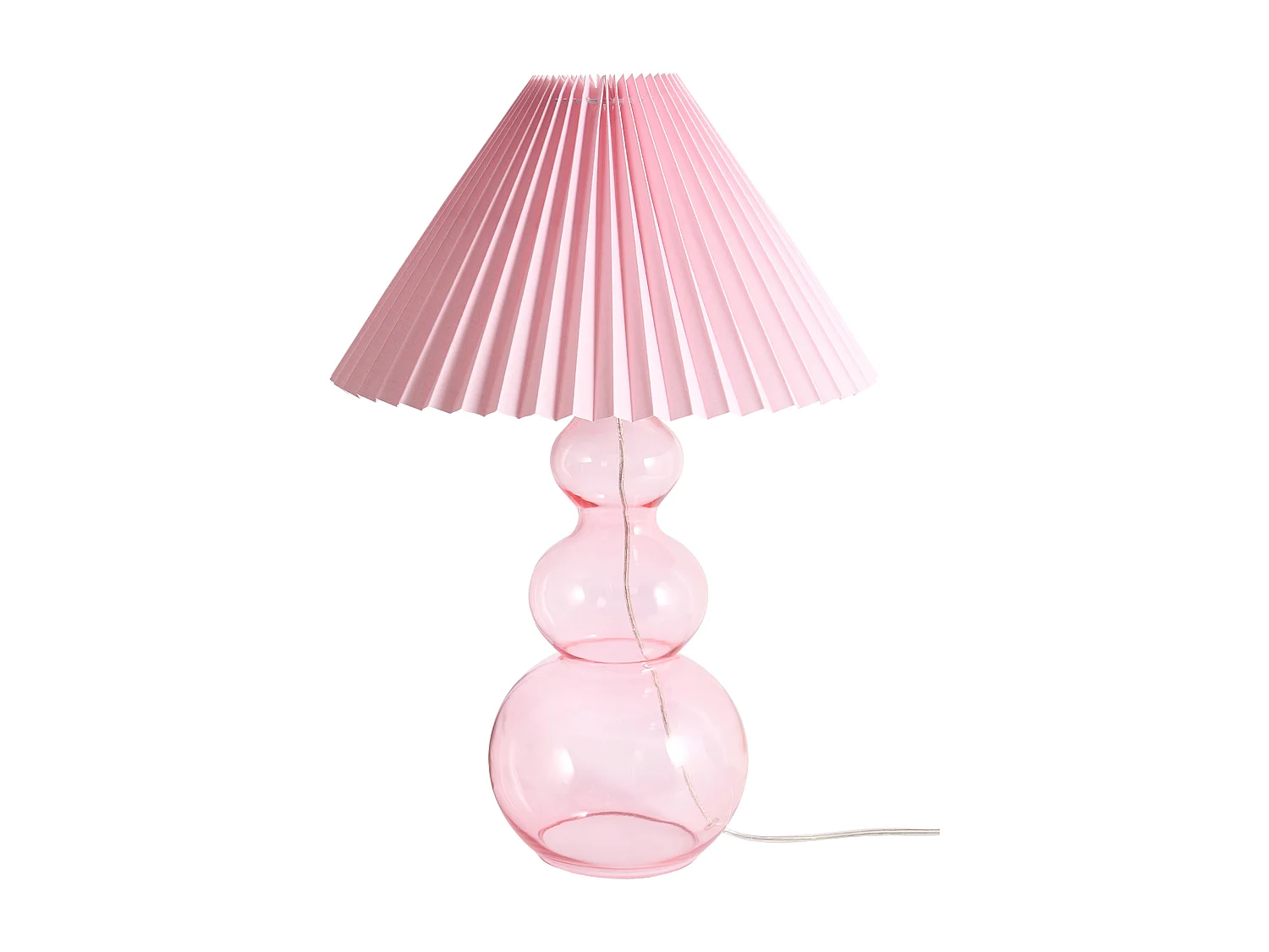 Lampe à poser SENGWA Verre Rose