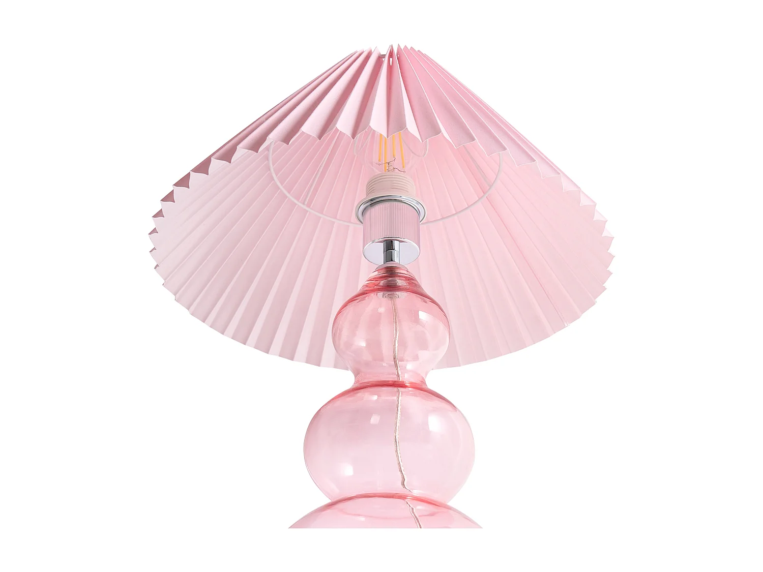 Lampe à poser SENGWA Verre Rose