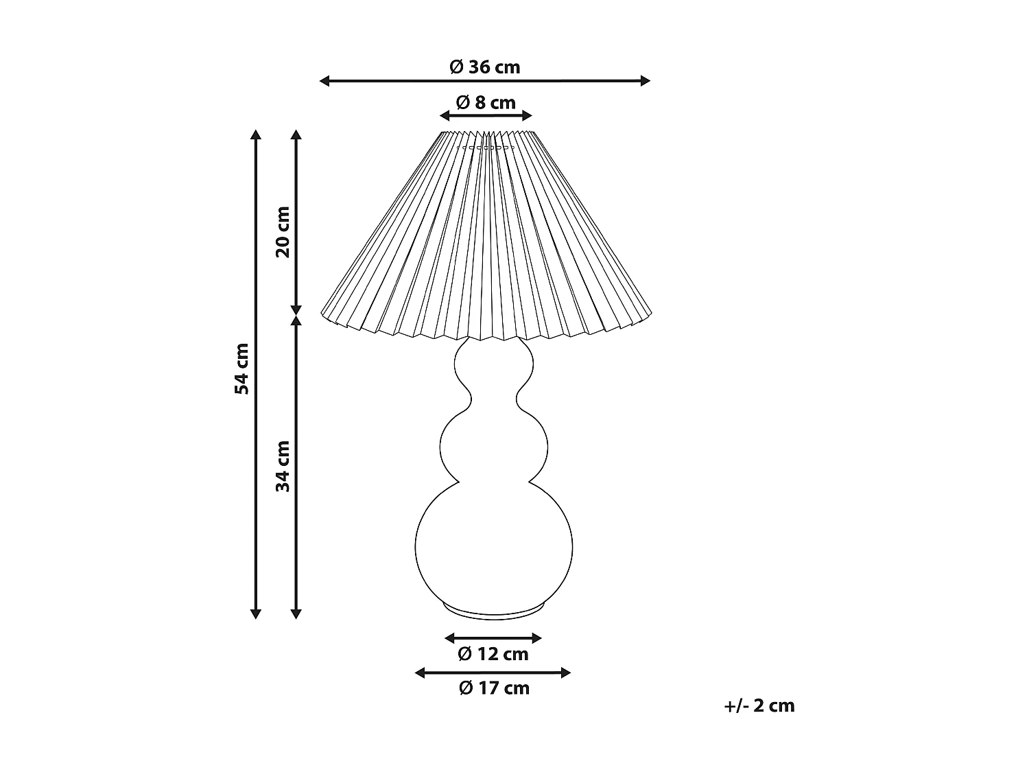 Lampe à poser SENGWA Verre Rose