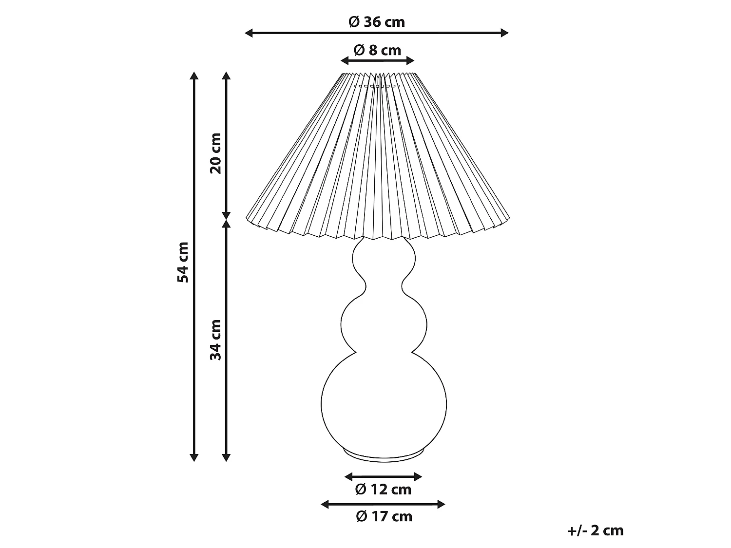 Lampe à poser SENGWA Verre Rose