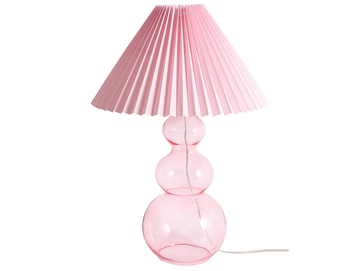 Lampe à poser SENGWA Verre Rose