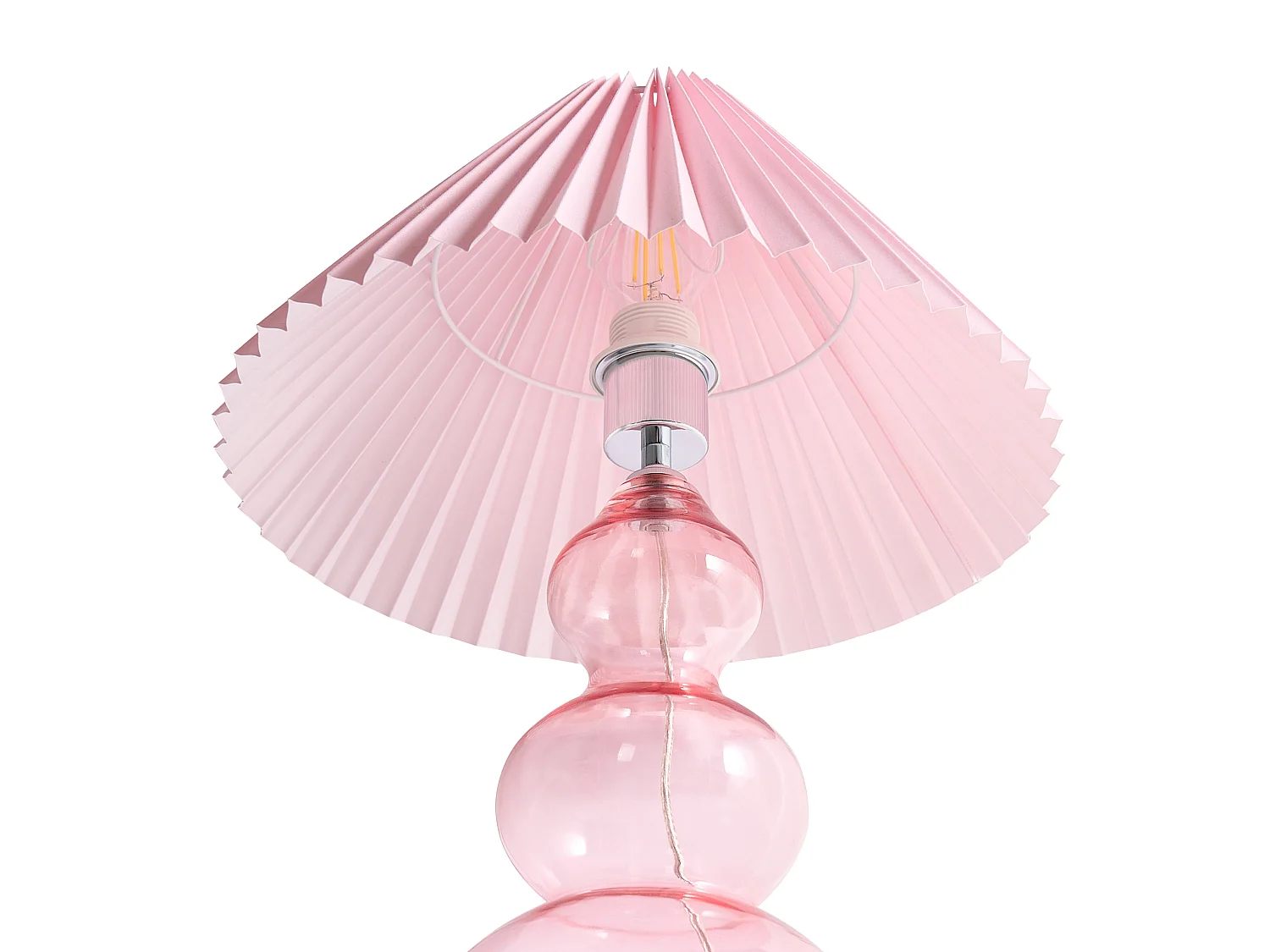 Lampe à poser SENGWA Verre Rose