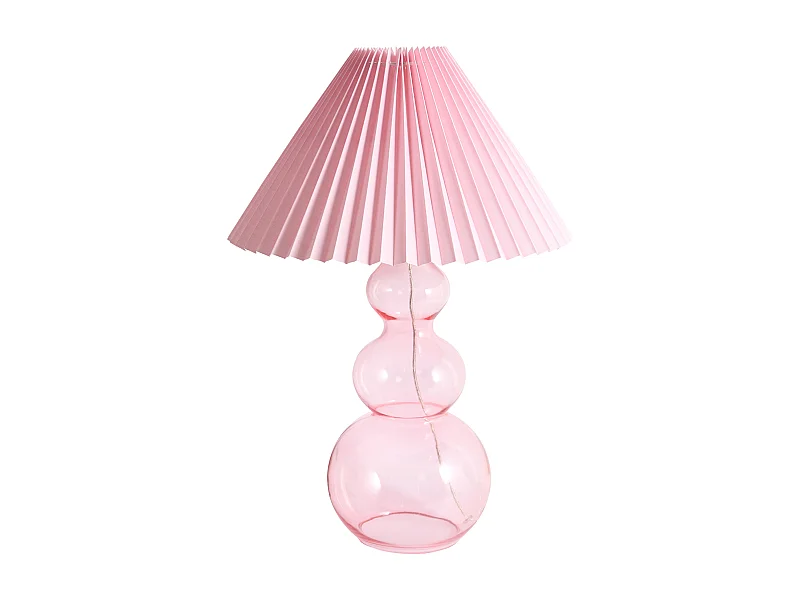 Lampe à poser SENGWA Verre Rose