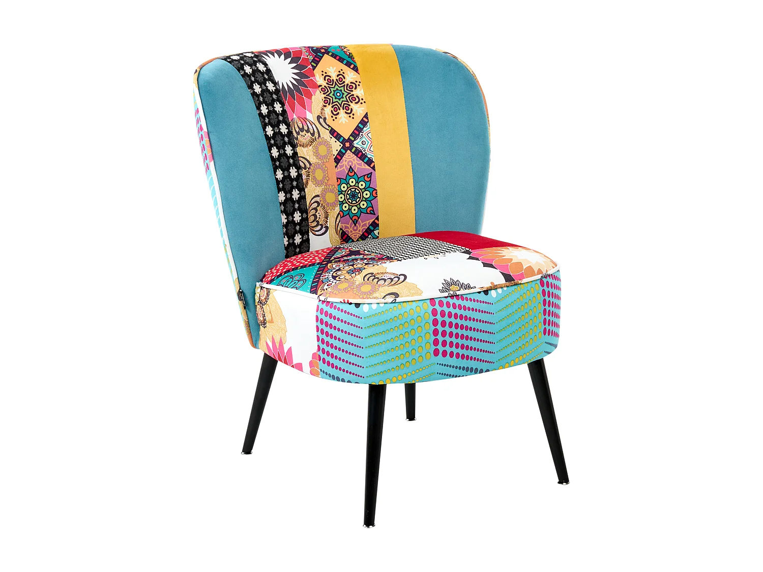 Fauteuil VOSS Tissu Bleu