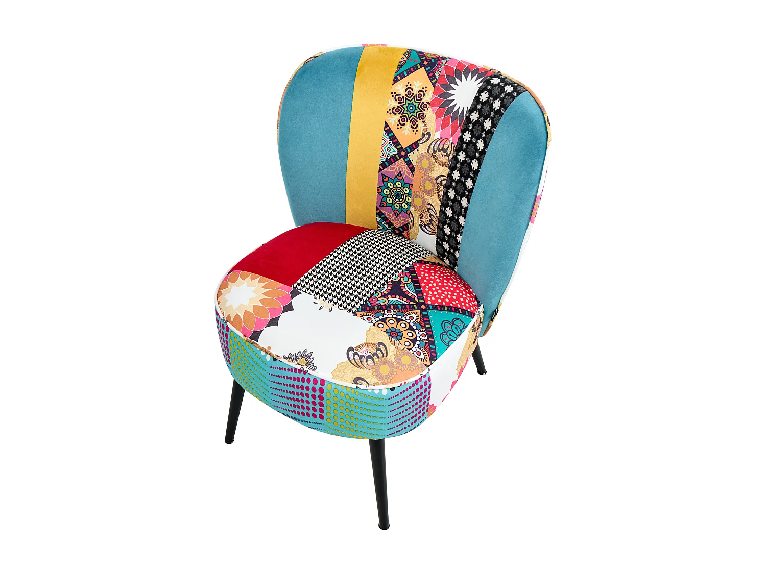 Fauteuil VOSS Tissu Bleu