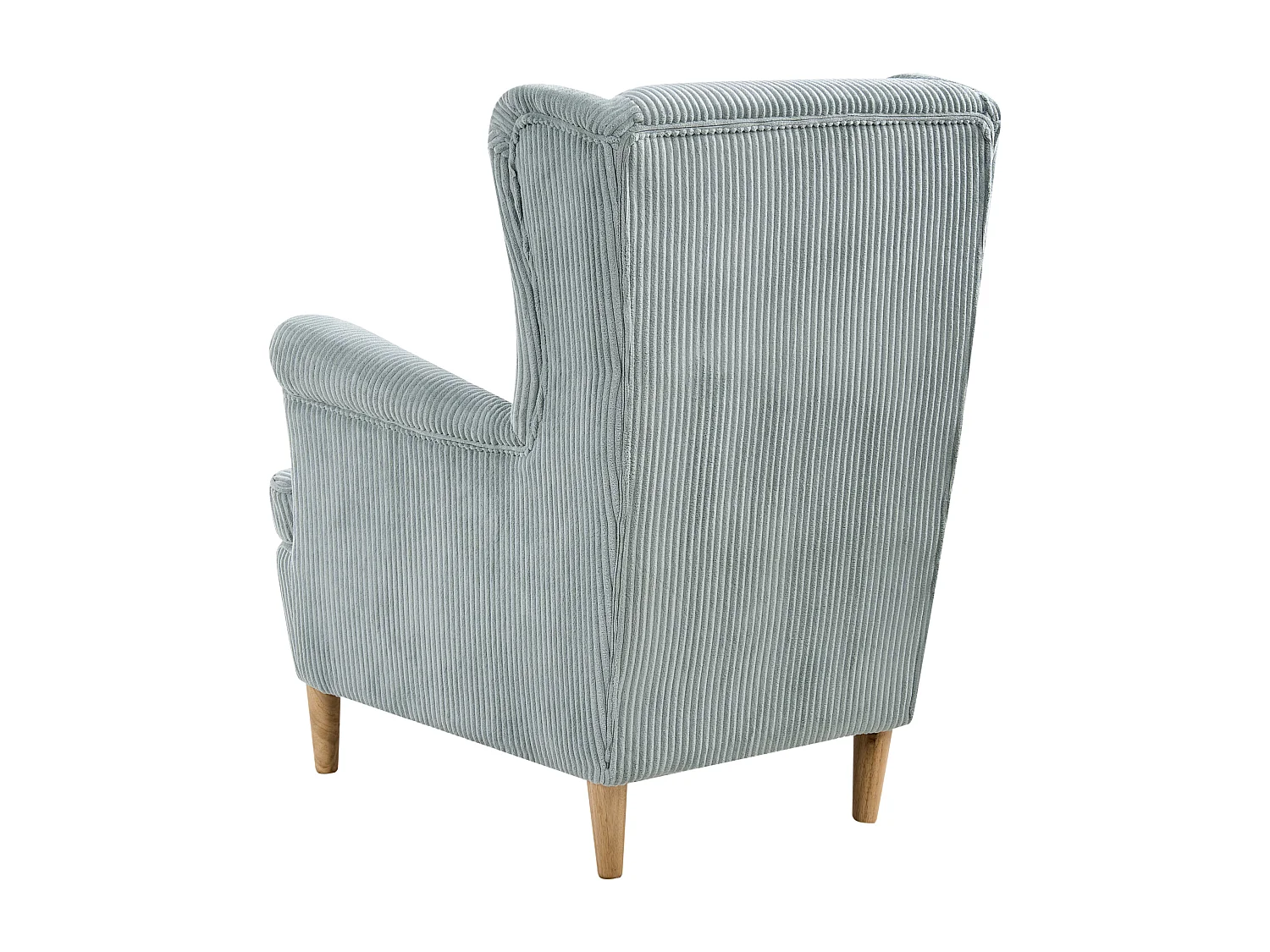 Fauteuil à dossier rembourré bleu clair ABSON