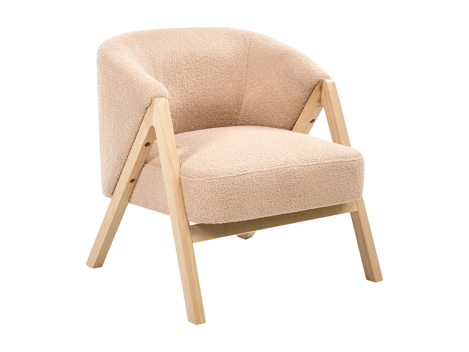 Fauteuil SKEI Bouclé Beige