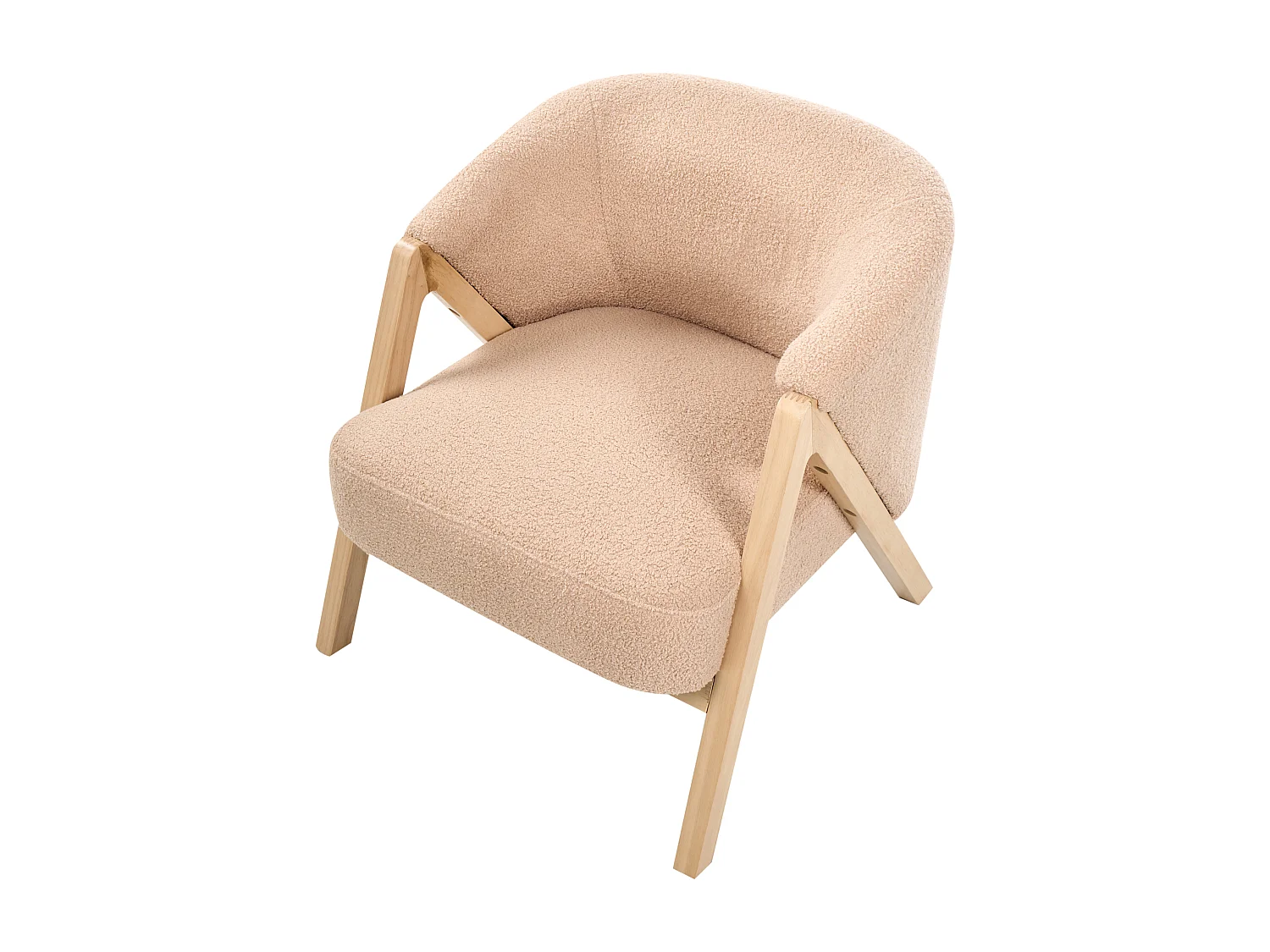 Fauteuil SKEI Bouclé Beige