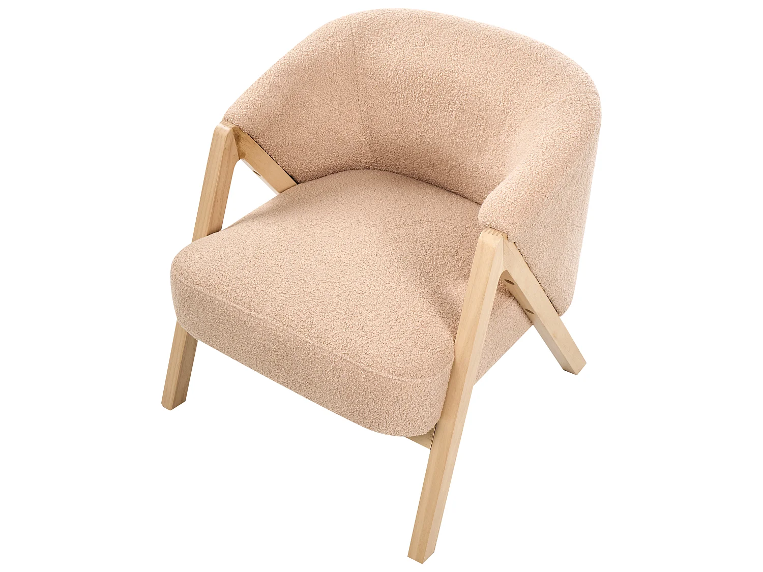 Fauteuil SKEI Bouclé Beige