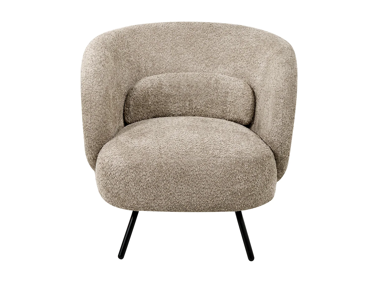 Fauteuil MAKELA Bouclé Taupe