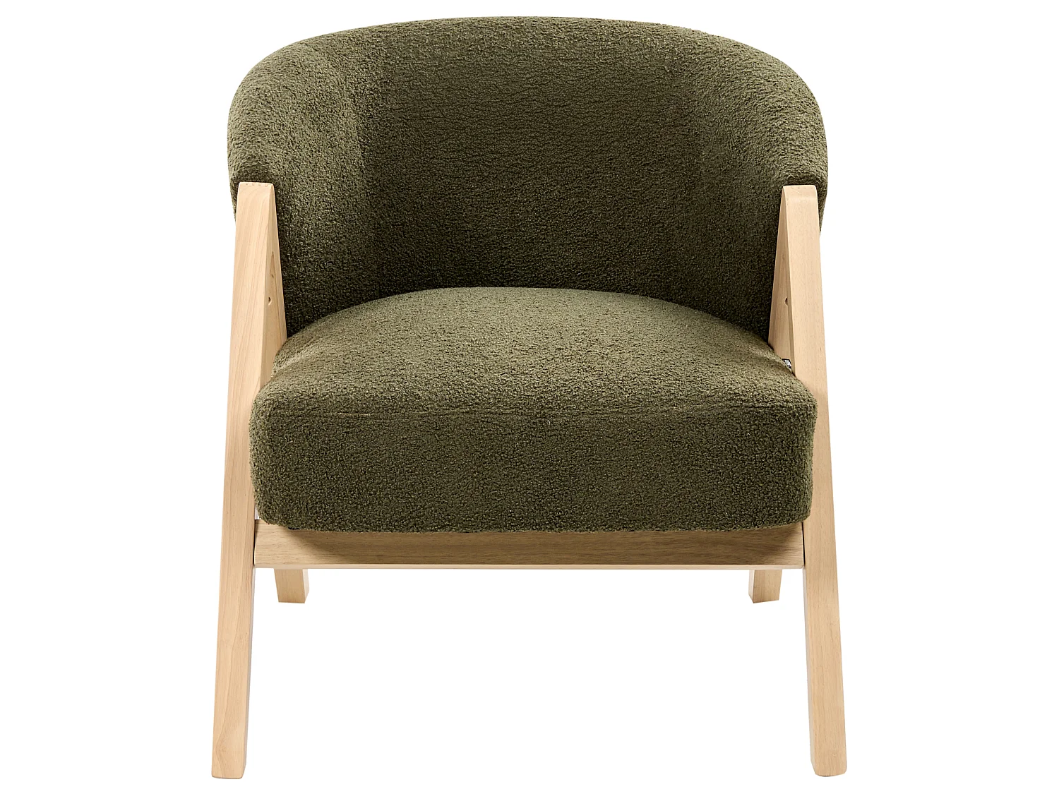 Armchair SKEI Boucle Dark Green