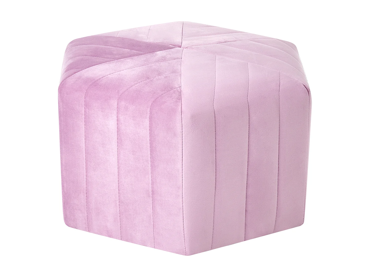 Pouf MURIETTA Velours Violet clair
