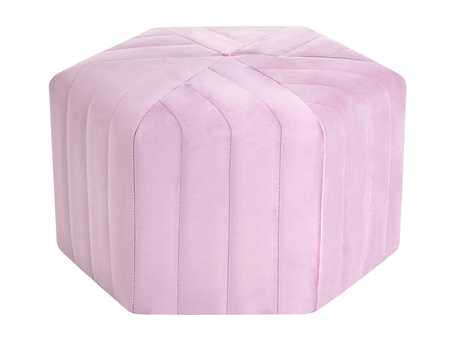 Pouf MURIETTA Velours Violet clair