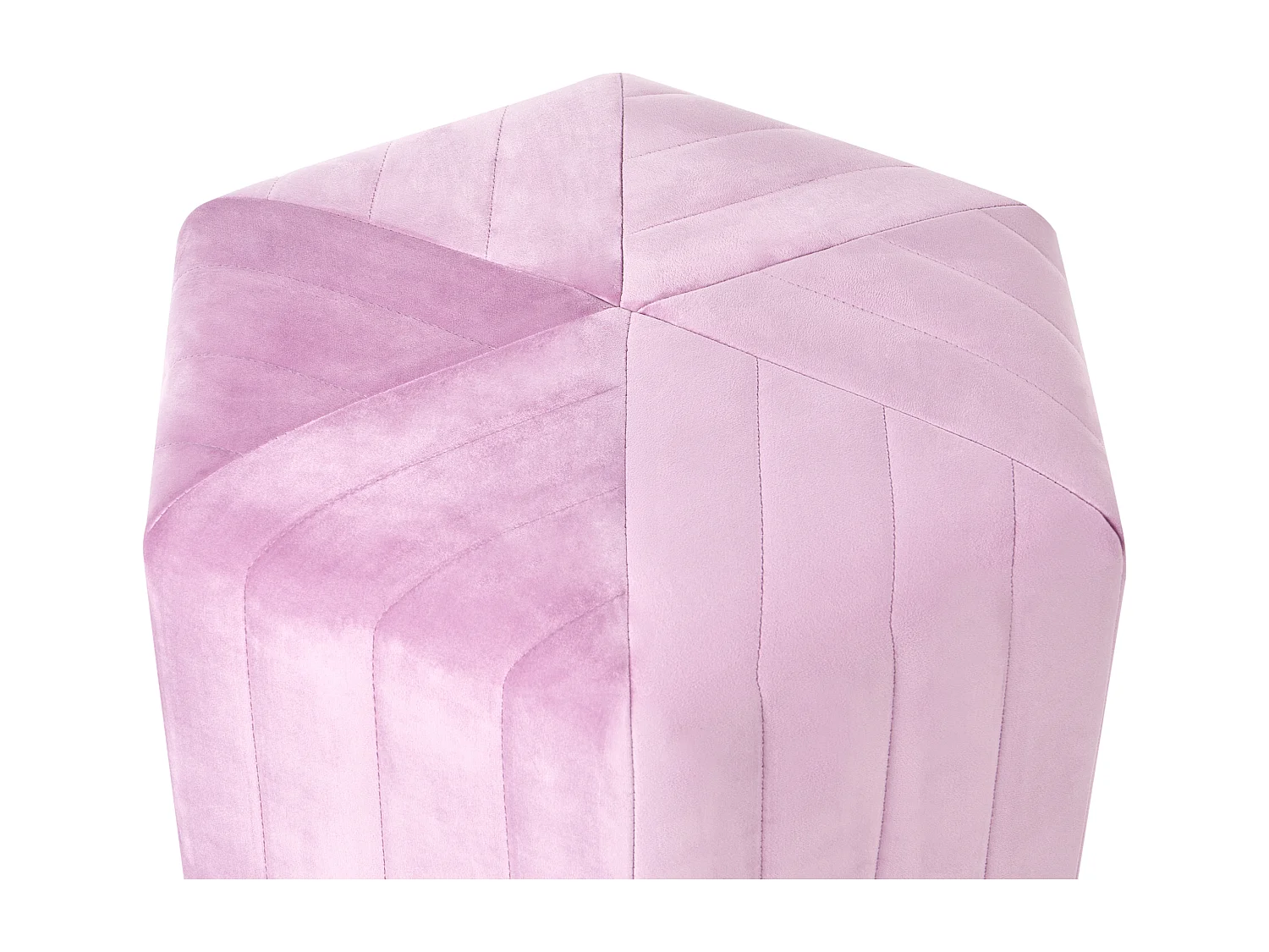 Pouf MURIETTA Velours Violet clair