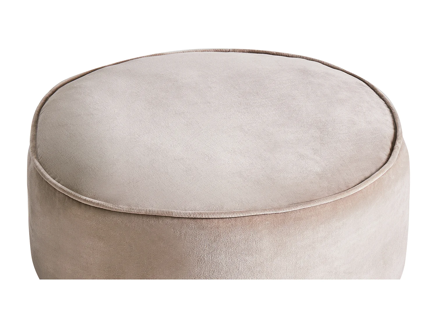 Pouf YULLE Velours Marron clair