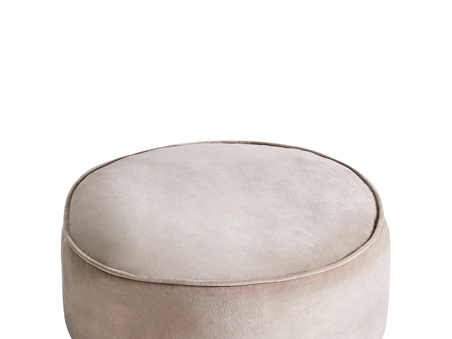 Pouf YULLE Velours Marron clair