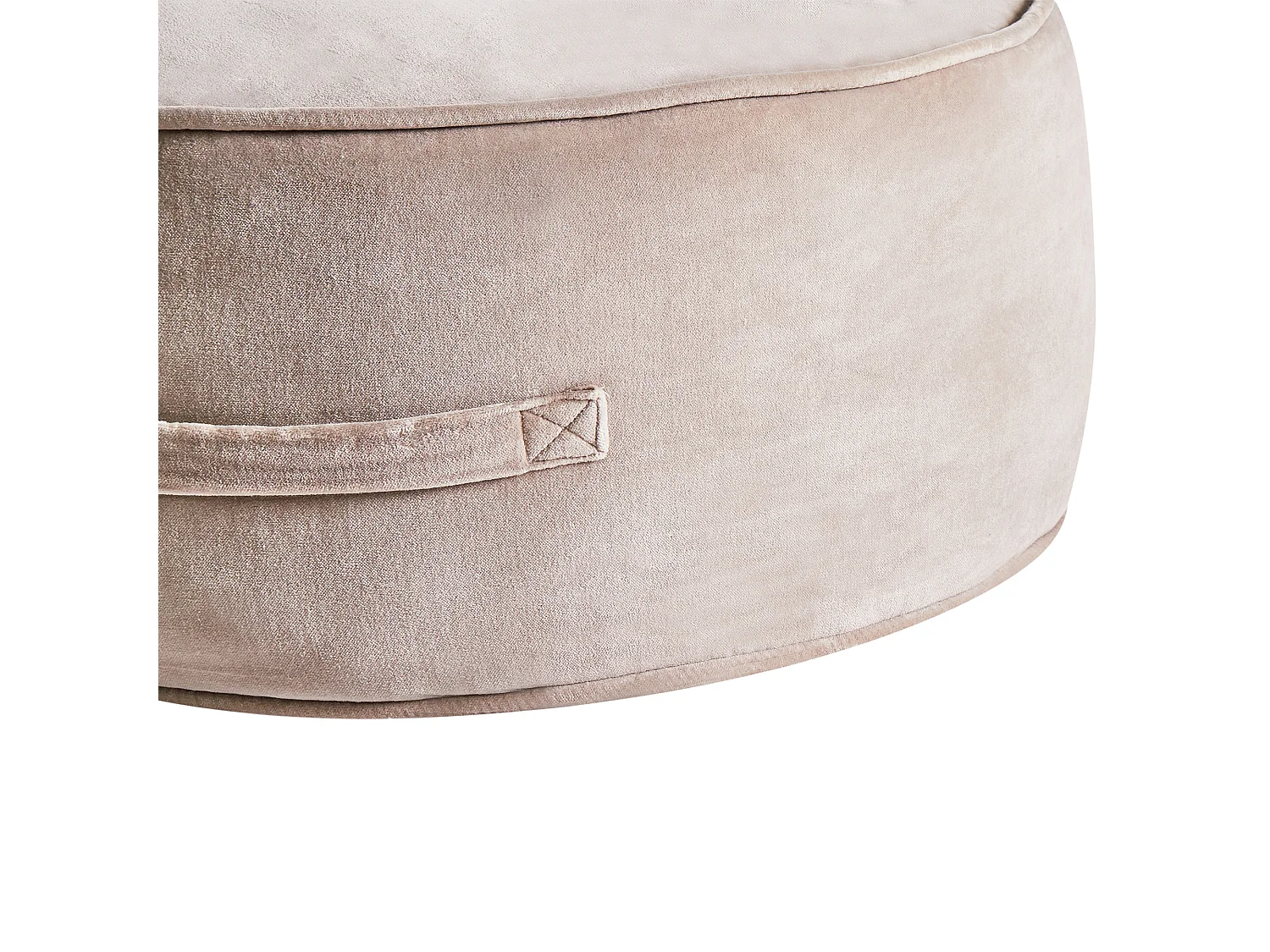 Pouf YULLE Velours Marron clair